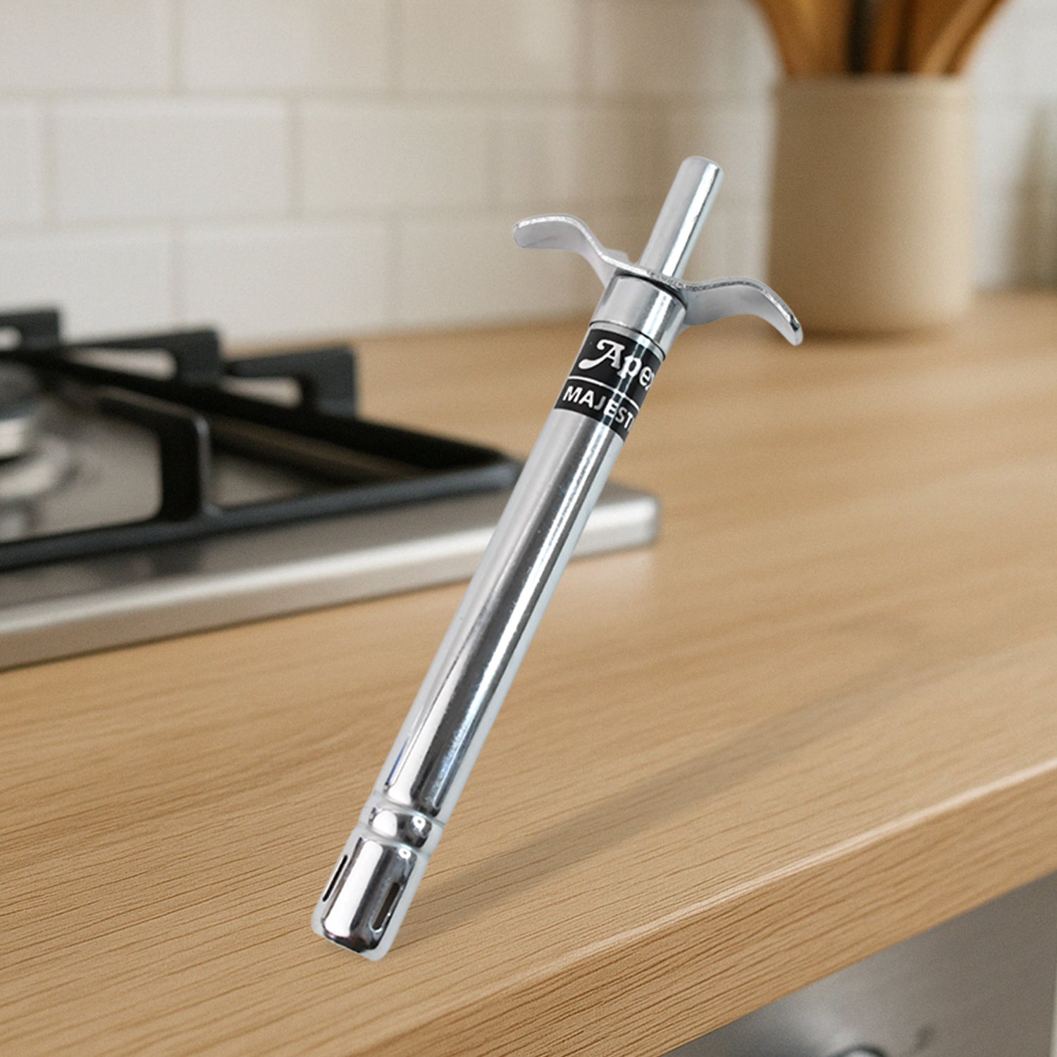 Apex Majestic Stainless Steel Gas Lighter Apex Majestic Stainless Steel Gas Lighter